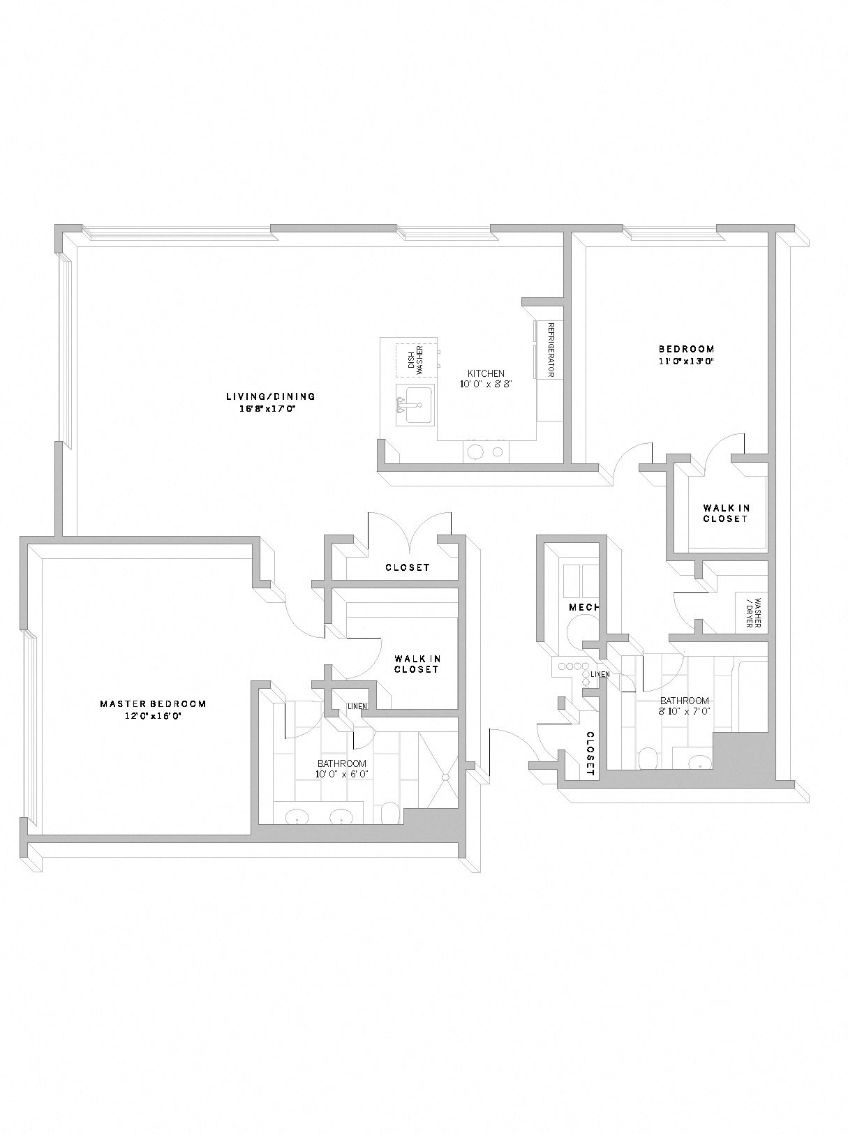 Floor Plan B6 2 Bed 2 Bath B6 Floor Plan 26